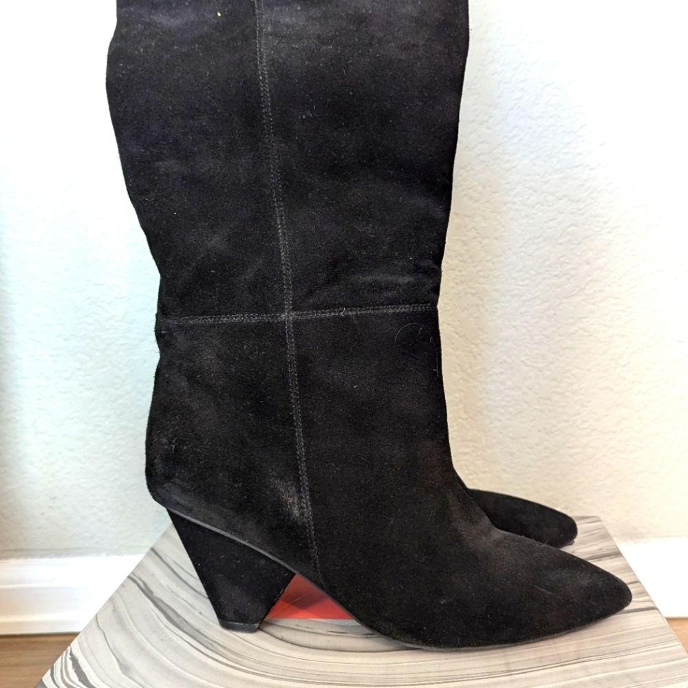 Jeffrey Campbell suede knee-high boots